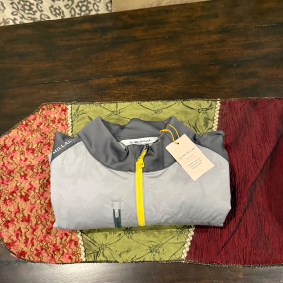 Peter Millar Men's Medium Gale Grey/Iron Merge Hybrid Jacket MSRP $245 - Picture 4 of 11